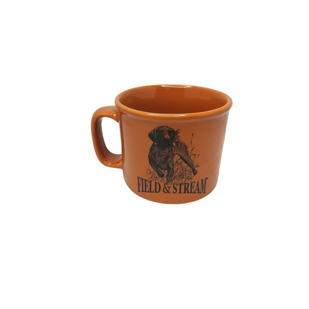 vintage houston harvest field and stream stoneware coffee mug